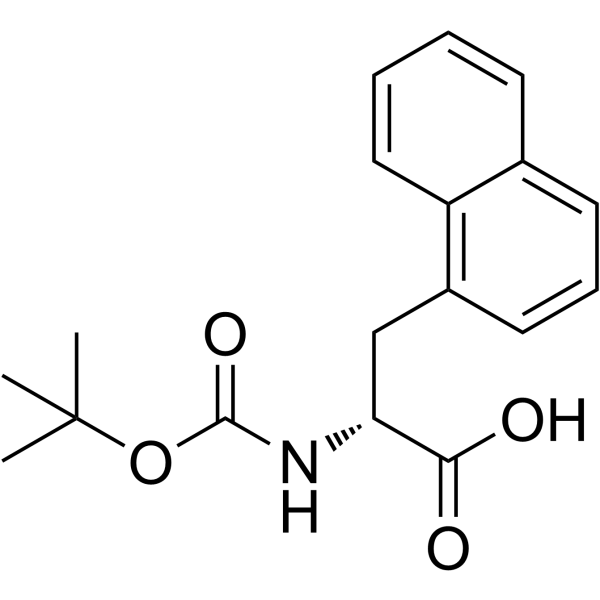 (R)-N-Boc-1-Naphthylalanine Structure