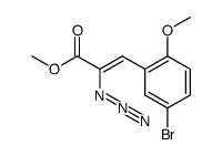 methyl 2-azido-3-(5-bromo-2-methoxyphenyl)acrylate结构式