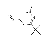 2,2-dimethyl-6-hepten-3-one N,N-dimethylhydrazone结构式