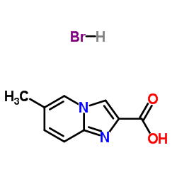 6-METHYL-IMIDAZO[1,2-A]PYRIDINE-2-CARBOXYLIC ACID HYDROBROMIDE structure