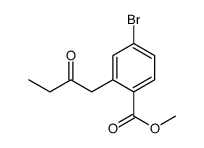 methyl 4-bromo-2-(2-oxobutyl)benzoate结构式