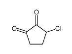 3-chlorocyclopentane-1,2-dione Structure