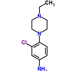 3-Chloro-4-(4-ethyl-1-piperazinyl)aniline Structure