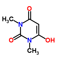 6-Hydroxy-1,3-dimethyl-2,4(1H,3H)-pyrimidinedione结构式