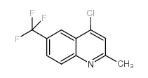 4-氯-2-甲基-6-三氟甲基喹啉结构式