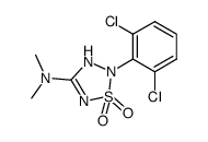 [2-(2,6-dichlorophenyl)-1,1-dioxo-2,3-dihydro-1H-1λ6-[1,2,3,5]thiatriazol-4-yl]dimethylamine Structure