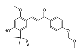 4-Hydroxy-2-methoxy-4'-(methoxymethoxy)-5-(α,α-dimethylallyl)chalcone Structure