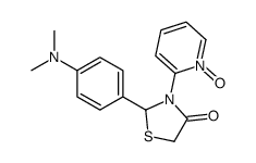 2-[4-(dimethylamino)phenyl]-3-(1-oxidopyridin-1-ium-2-yl)-1,3-thiazolidin-4-one结构式