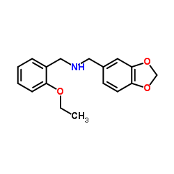 1-(1,3-Benzodioxol-5-yl)-N-(2-ethoxybenzyl)methanamine结构式