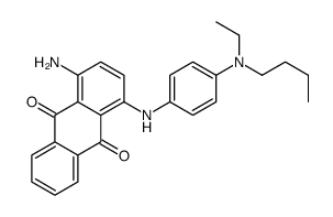 1-amino-4-[4-[butyl(ethyl)amino]anilino]anthracene-9,10-dione结构式