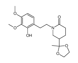 1-(3,4-dimethoxy-2-hydroxyphenethyl)-5-(1,1-ethylenedioxyethyl)-2-piperidone Structure