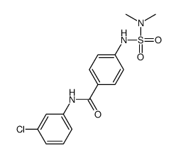 N-(3-chlorophenyl)-4-(dimethylsulfamoylamino)benzamide结构式