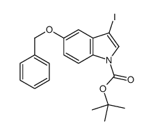 2-Methyl-2-propanyl 5-(benzyloxy)-3-iodo-1H-indole-1-carboxylate picture