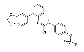 1-[2-(1,3-benzodioxol-5-yl)phenyl]-3-[4-(trifluoromethoxy)phenyl]urea Structure