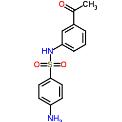 N-(3-ACETYL-PHENYL)-4-AMINO-BENZENESULFONAMIDE结构式