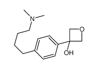 3-[4-[4-(dimethylamino)butyl]phenyl]oxetan-3-ol结构式