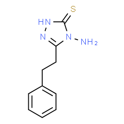 4-Amino-5-(2-phenylethyl)-4H-1,2,4-triazole-3-thiol structure