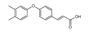 2-Propenoic acid, 3-[4-(3,4-dimethylphenoxy)phenyl] Structure