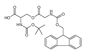 Boc-Ser(Fmoc-Gly)-OH Structure