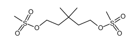 1,5-bis(mesyloxy)-3,3-dimethylpentane结构式