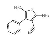 2-Amino-5-methyl-4-phenylthiophene-3-carbonitrile Structure