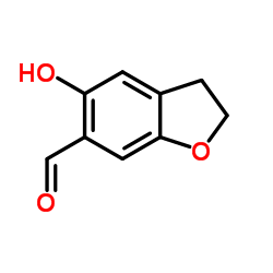 5-羟基-2,3-二氢苯并呋喃-6-甲醛结构式