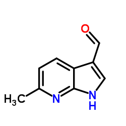 3-甲酰基-6-甲基-7-氮杂吲哚结构式