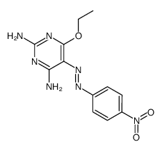 6-ethoxy-5-(4-nitro-phenylazo)-pyrimidine-2,4-diyldiamine Structure