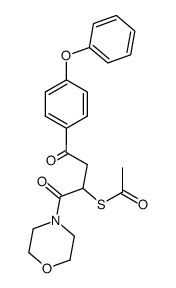 N-<2-acetylthio-3-(4-phenoxybenzoyl)propionyl>morpholine Structure