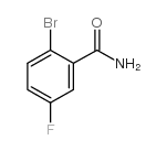 2-溴-5-氟苯甲酰胺结构式