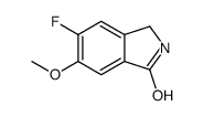 1H-Isoindol-1-one, 5-fluoro-2,3-dihydro-6-Methoxy- structure