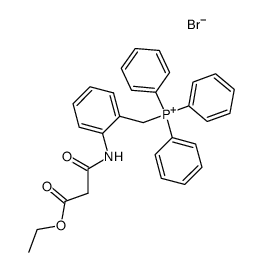 triphenyl((ethyl(2-carbamoyl)acetate)-2-benzyl)phosphonium bromide结构式