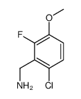 1-(6-Chloro-2-fluoro-3-methoxyphenyl)methanamine structure