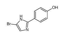 4-Bromo-2-(4-hydroxyphenyl)imidazole结构式