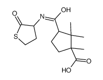 Cyclopentanecarboxylic acid, 3-(((2-oxotetrahydro-3-thienyl)amino)carb onyl)-1(and 3),2,2-trimethyl- picture