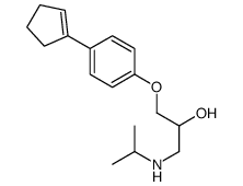 1-[4-(cyclopenten-1-yl)phenoxy]-3-(propan-2-ylamino)propan-2-ol结构式