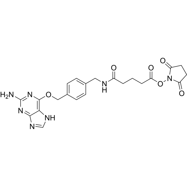 2-Aminopurine-O-Ph-NHCO-C3-NHS ester结构式