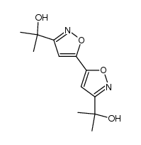 3,3'-bis-(α-hydroxy-isopropyl)-[5,5']biisoxazolyl Structure