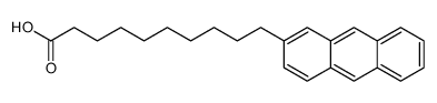 10-anthracen-2-yldecanoic acid Structure