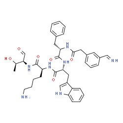 cyclo-(phenylalanyl-tryptophyl-lysyl-threonyl-3-(aminomethyl)phenylacetic acid) Structure