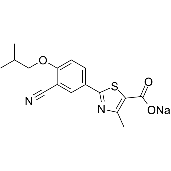 Febuxostat sodium structure