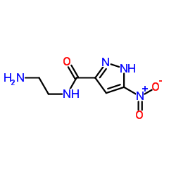 5-NITRO-1 H-PYRAZOLE-3-CARBOXYLIC ACID (2-AMINO-ETHYL)-AMIDE structure