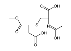 3-[(2R)-2-acetamido-2-carboxyethyl]sulfanyl-4-methoxy-4-oxobutanoic acid Structure