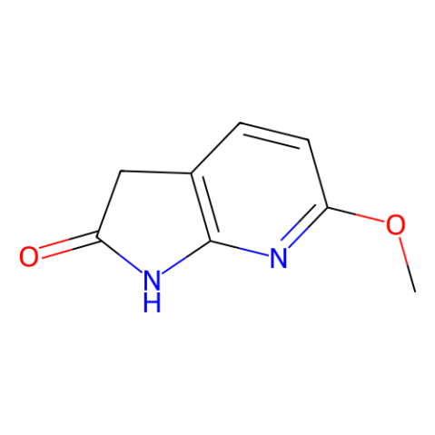 6-Methoxy-1,3-dihydro-2H-pyrrolo[2,3-b]pyridin-2-one结构式