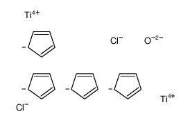 cyclopenta-1,3-diene,oxygen(2-),titanium(4+),dichloride Structure