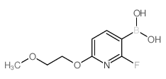 (2-Fluoro-6-(2-methoxyethoxy)pyridin-3-yl)boronic acid structure