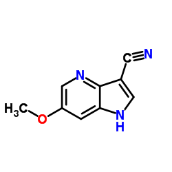 6-Methoxy-1H-pyrrolo[3,2-b]pyridine-3-carbonitrile Structure