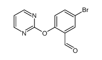 5-bromo-2-pyrimidin-2-yloxybenzaldehyde Structure