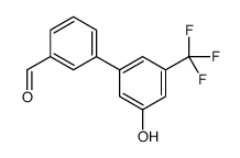 3-[3-hydroxy-5-(trifluoromethyl)phenyl]benzaldehyde Structure