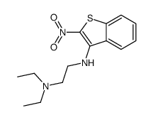 N',N'-diethyl-N-(2-nitro-1-benzothiophen-3-yl)ethane-1,2-diamine结构式